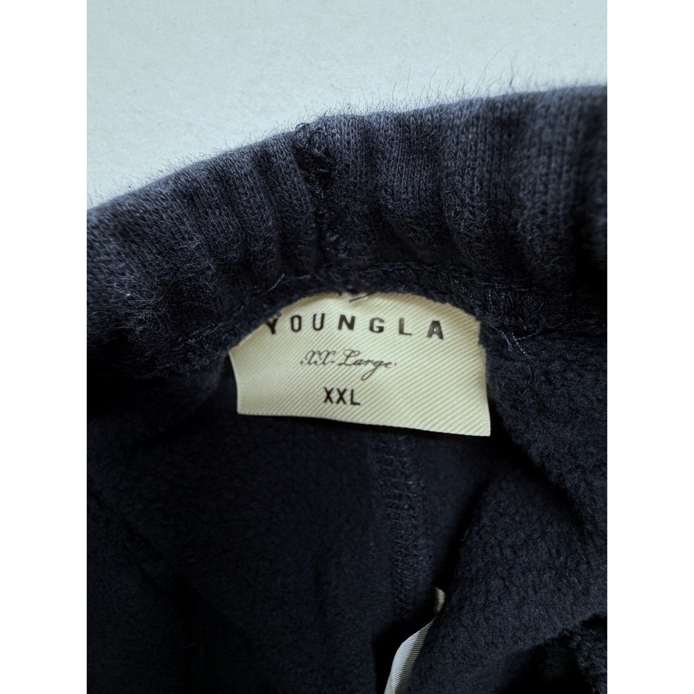 YoungLA 233 Ambitious Club Graphic Sweatpants Mens XXL Gray Blue Cotton Joggers - Picture 3 of 8